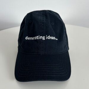 Black Embroidered Men's Cap